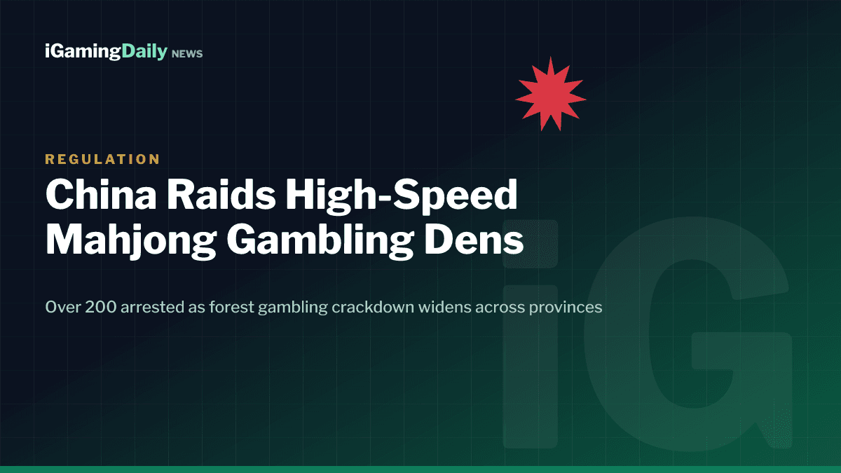 China illegal gambling crackdown 2026, police raid high-speed mahjong dens and forest gambling rings