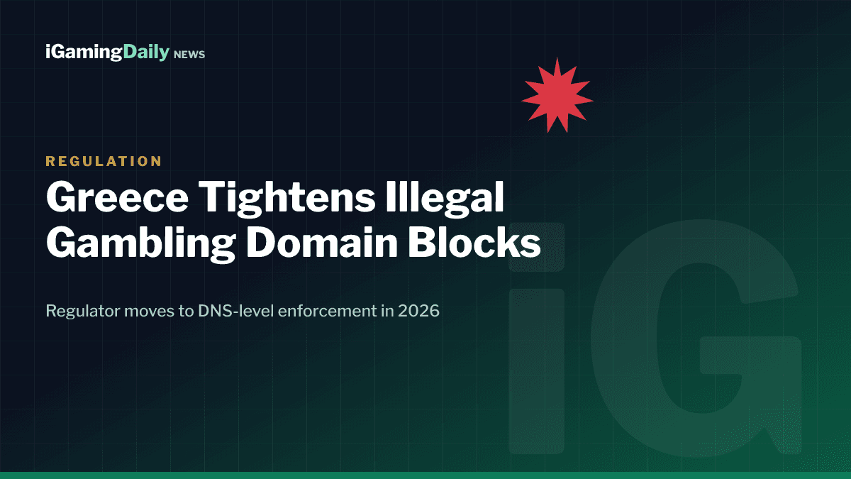 Greece DNS-level RPZ blocking of illegal gambling domains under EEEP 2026 enforcement strategy
