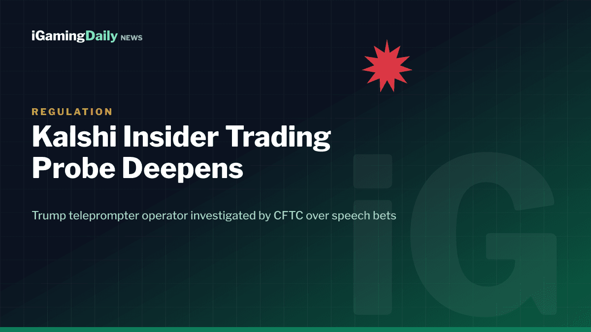 Kalshi prediction market insider trading probe into Trump teleprompter operator Gabriel Perez and the CFTC