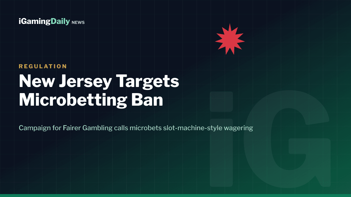 New Jersey microbetting ban bill S-2160 campaign for fairer gambling