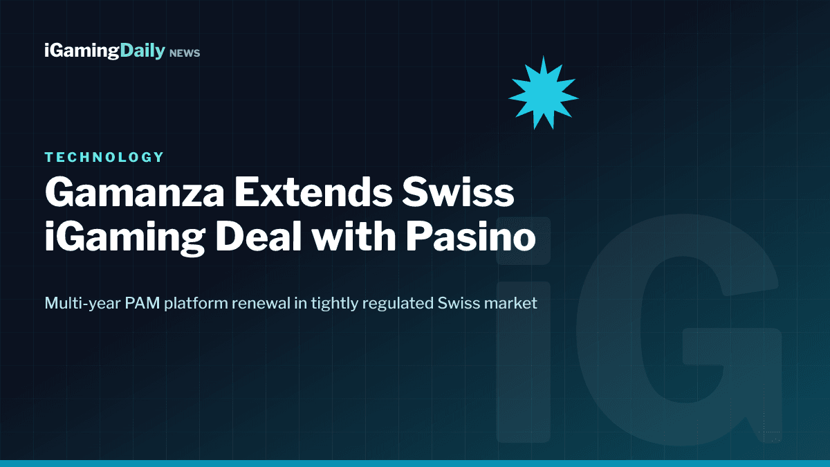 Gamanza Group extends multi-year iGaming PAM platform partnership with Pasino.ch Switzerland 2026
