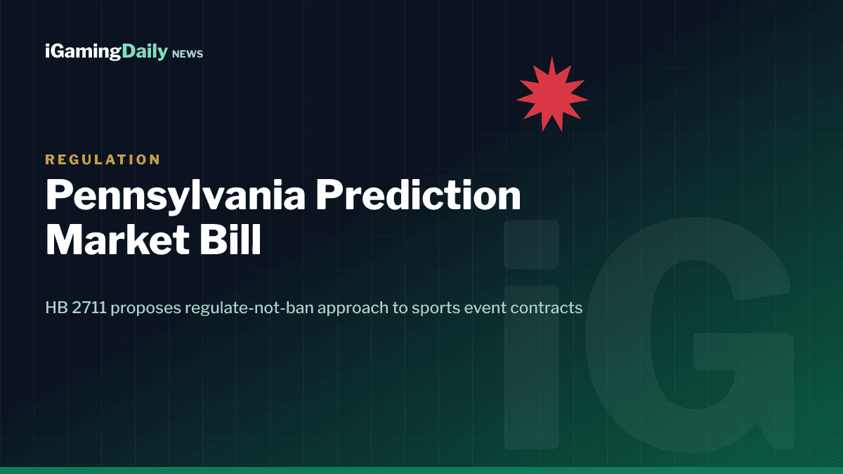 Pennsylvania House Bill 2711 prediction markets regulation sports event contracts Kalshi 2026