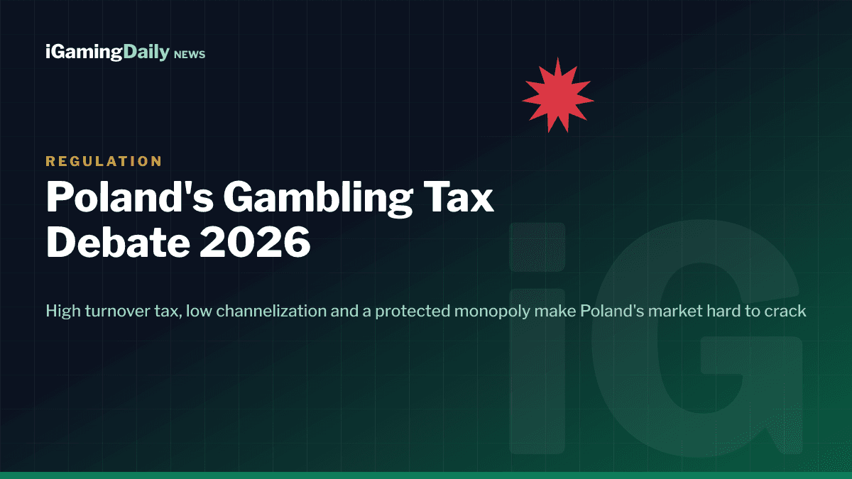 Poland gambling tax 2026 turnover rate reform debate iGaming market