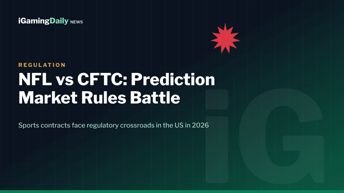 NFL and CFTC prediction market regulation battle 2026 sports event contracts