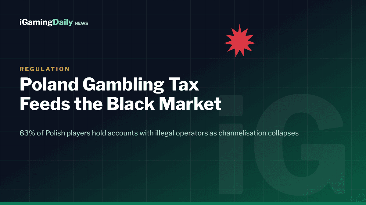 Poland gambling black market illegal online casino tax problem 2026