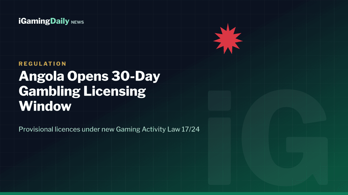 Angola gambling licensing window 2026 under Gaming Activity Law 17/24 regulated by the ISJ