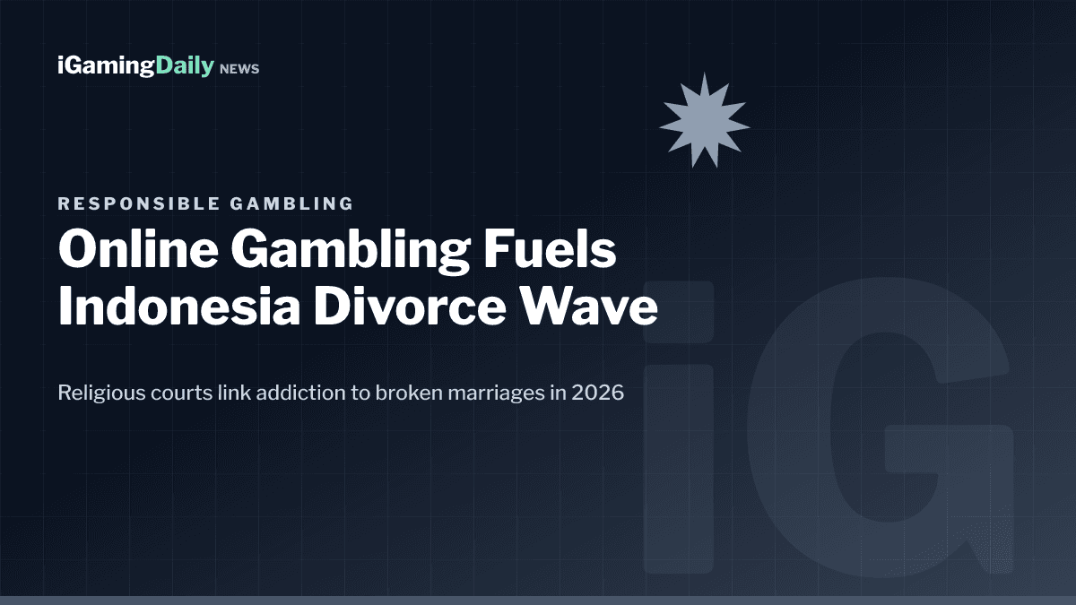 Indonesia online gambling divorce wave 2026 as religious courts link betting addiction to broken marriages
