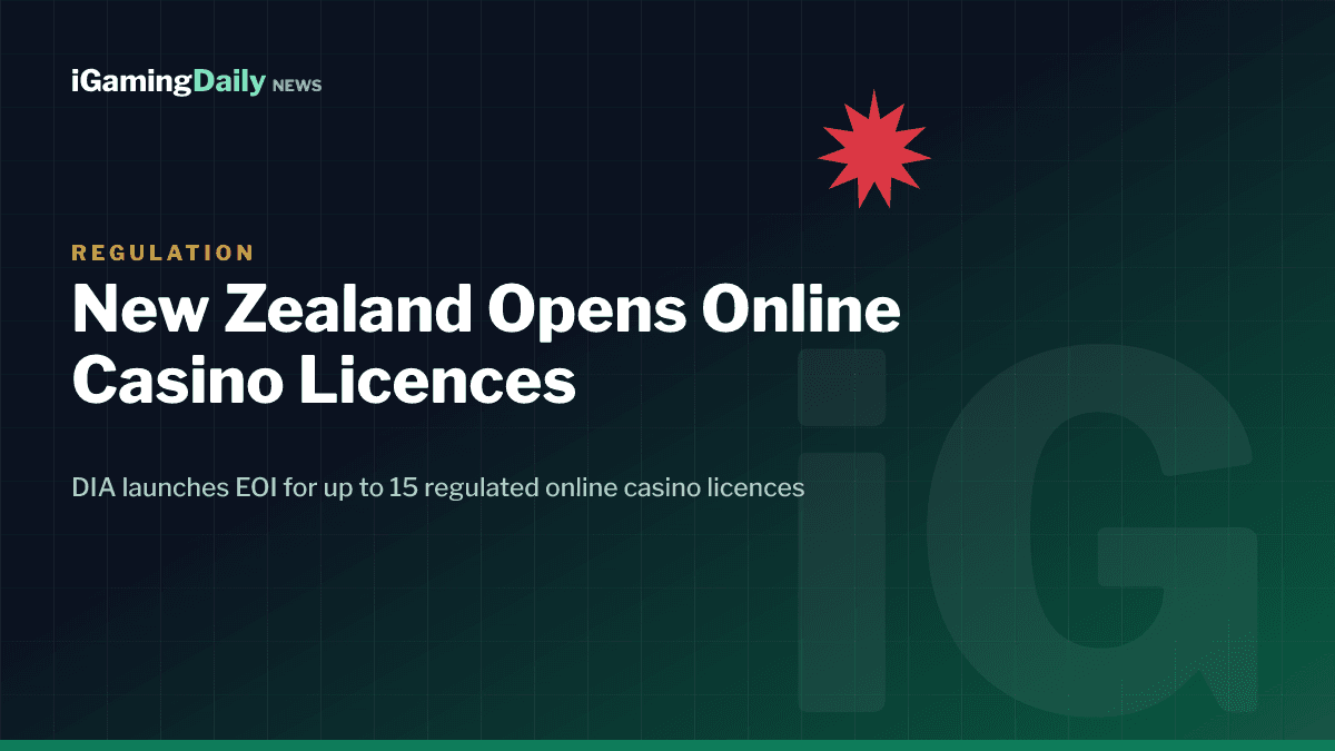 New Zealand online casino licence EOI opens for up to 15 regulated operators under the Department of Internal Affairs