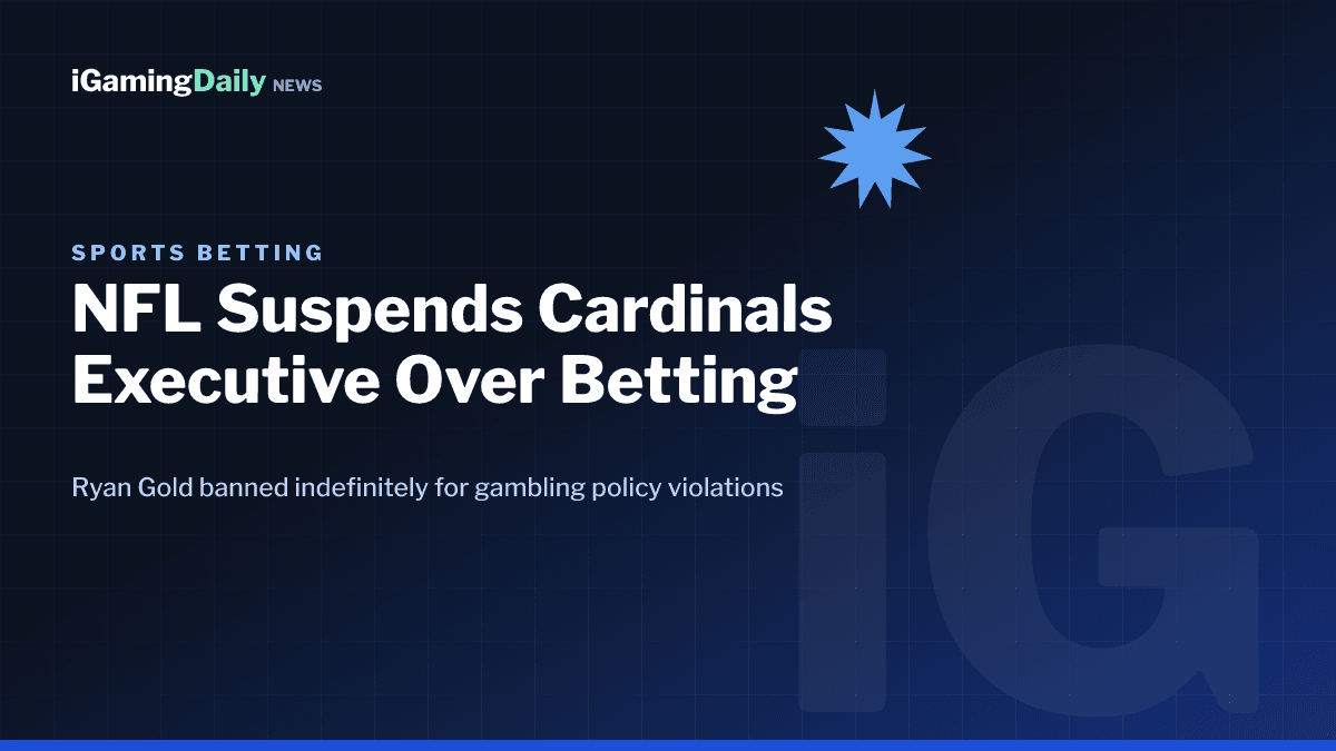 NFL suspends Arizona Cardinals director of college scouting Ryan Gold for gambling policy violations in 2026