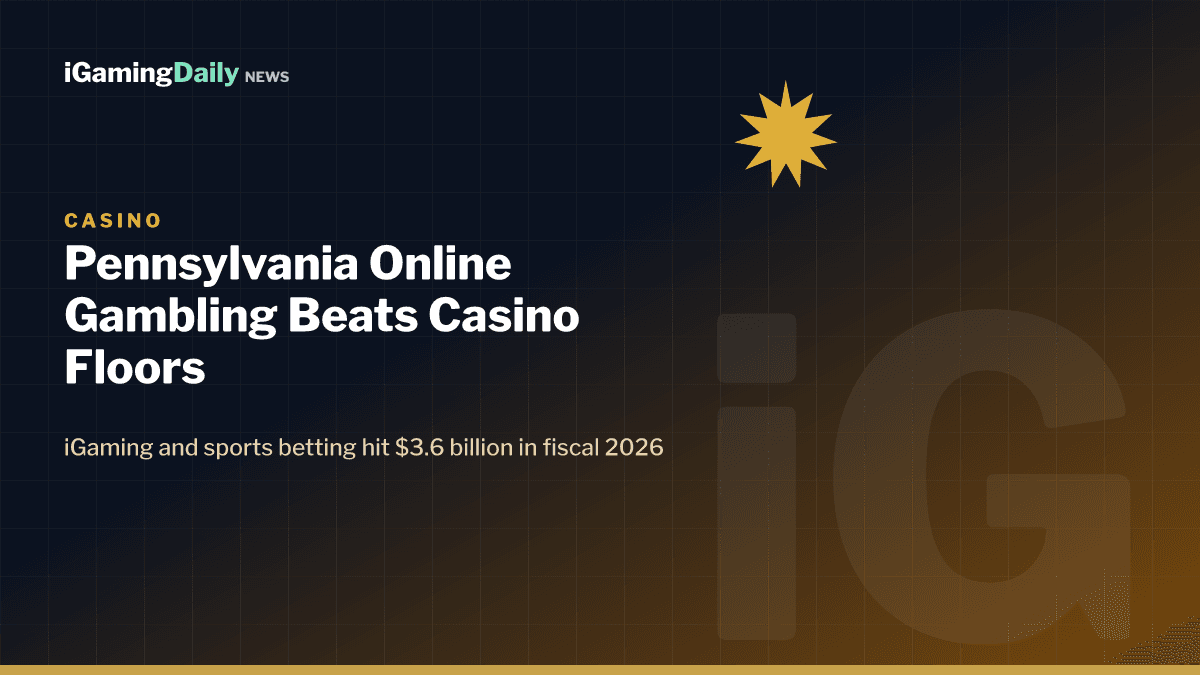 Pennsylvania online gambling revenue surpasses casino floor revenue graphic