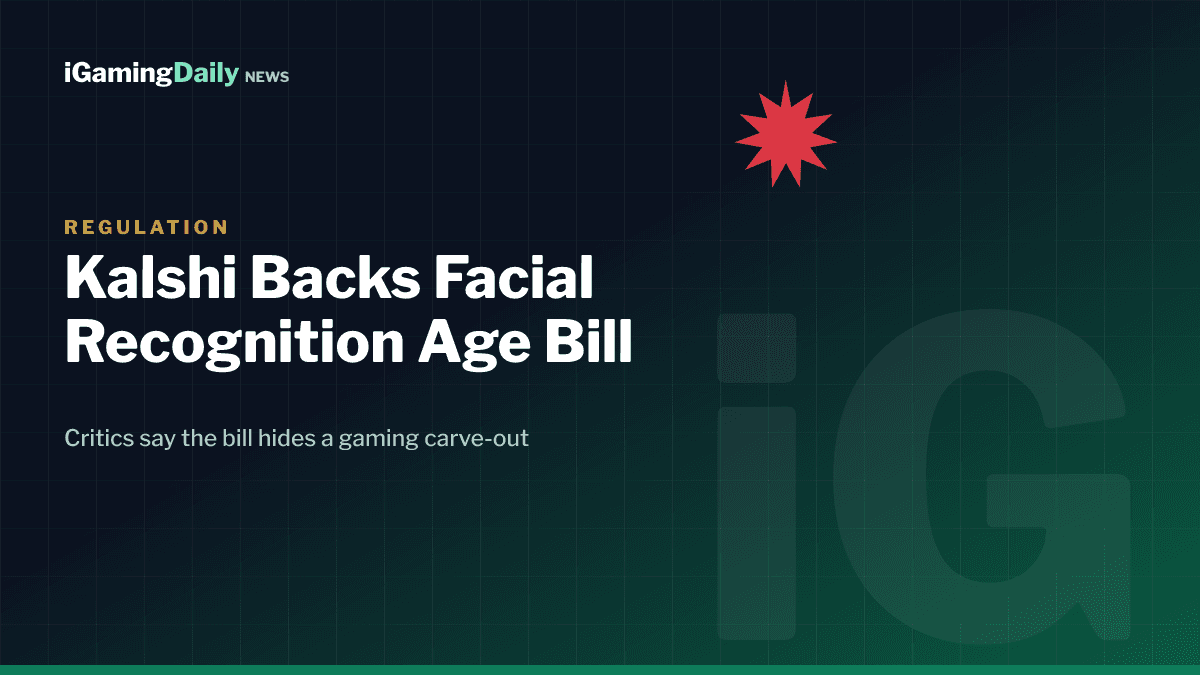 Branded graphic on Kalshi and the Facial Recognition to Protect Children Act