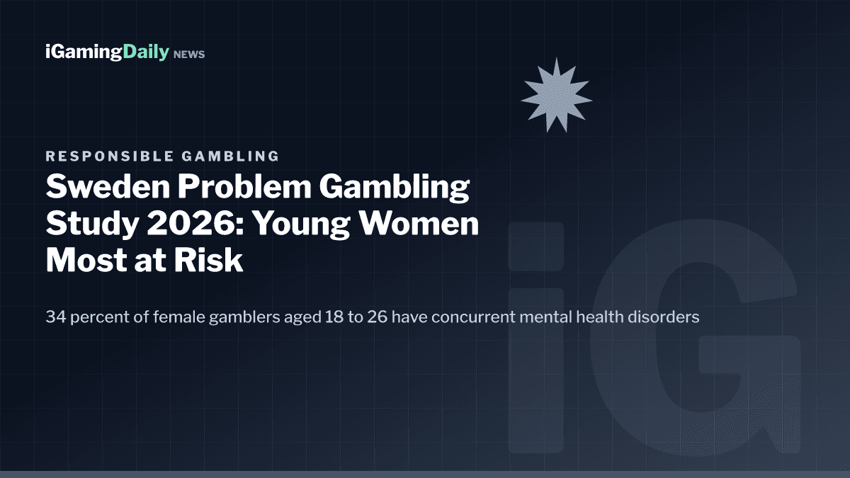 Sweden problem gambling young women mental health study 2026 responsible gambling