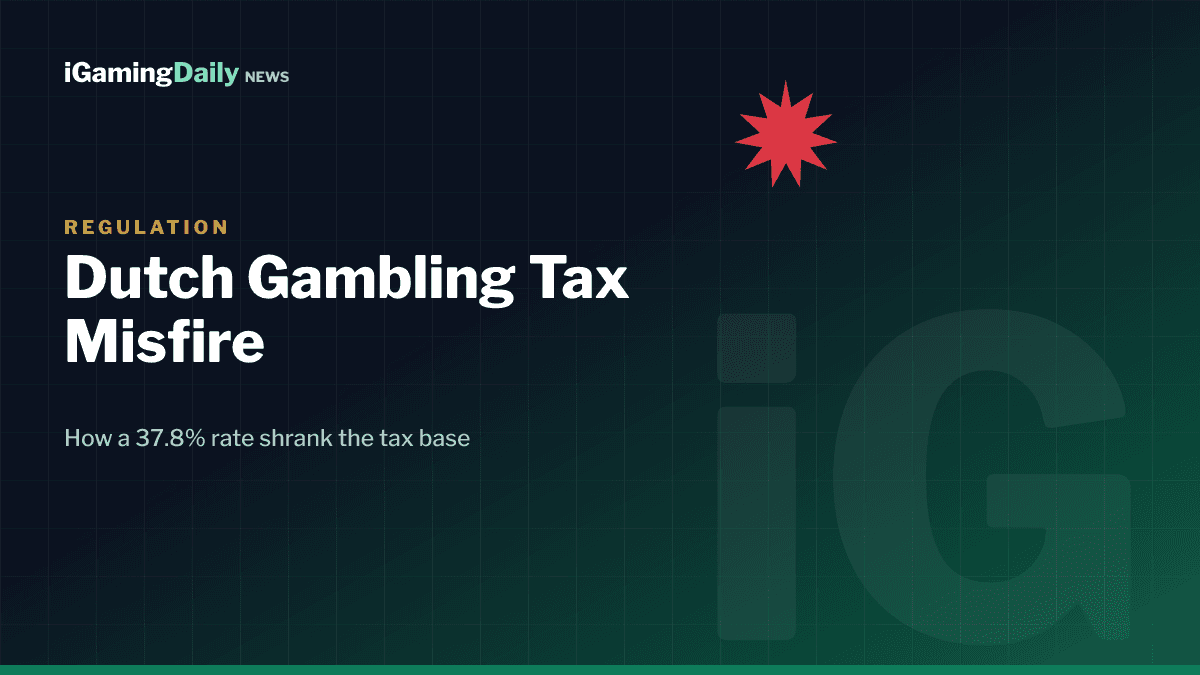Netherlands gambling tax revenue shortfall 2026 Dutch KSA regulation